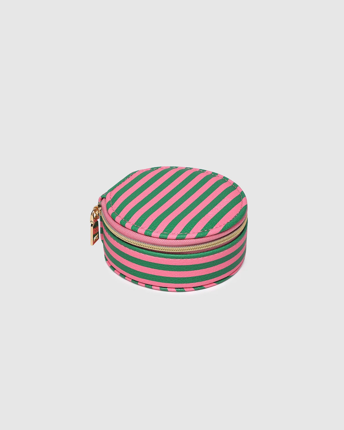 LOUENHIDE: Sisco Stripe Green/Bubblegum Pink - Jewellery Box