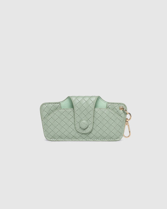 LOUENHIDE: Skittle Woven Sage Green - Sunglass Case