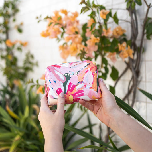 WILD EMERY : Limited Edition Floral - Small Cosmetic Bag