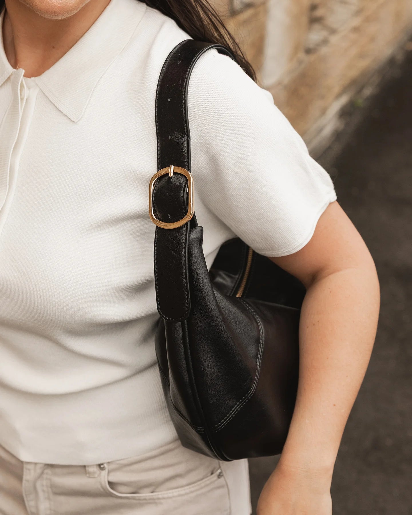 LOUENHIDE : Cleo Black - Shoulder Bag