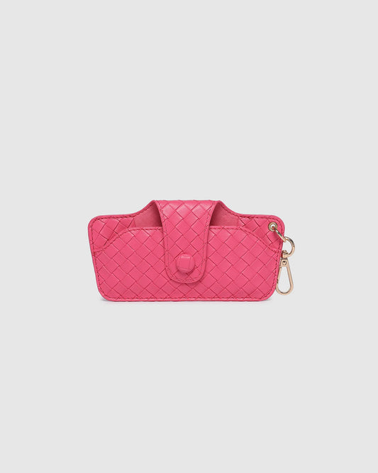 LOUENHIDE: Skittle Woven Hot Pink - Sunglass Case