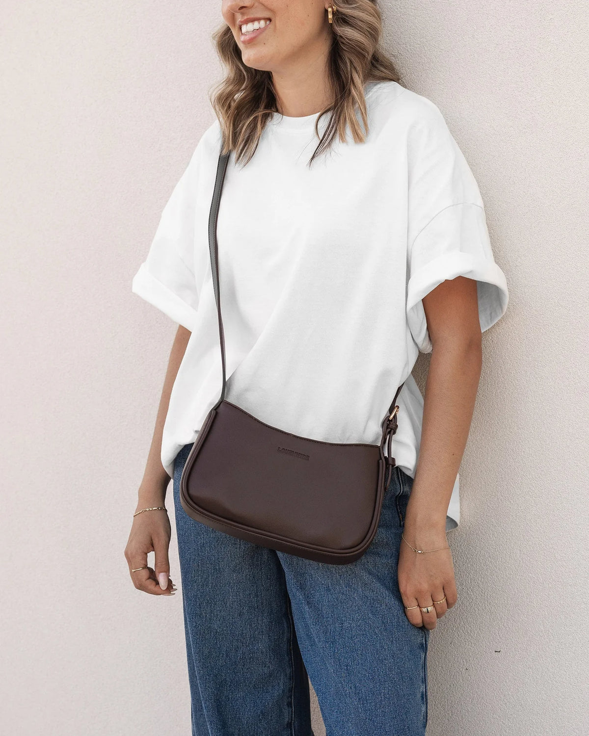 LOUENHIDE : Ivy Shoulder Chocolate - Bag