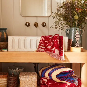 SAGE + CLARE : Lucia Crimson - Face Washer Set