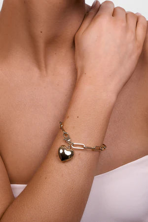 LIBERTE : Lotte Soft Gold Heart - Bracelet