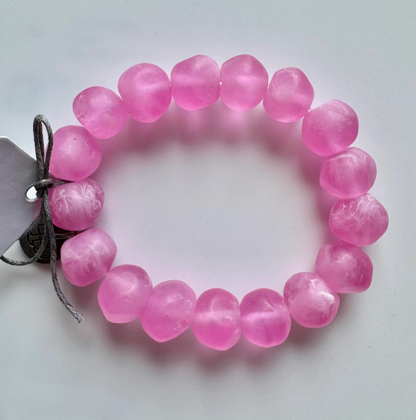 GREENWOOD DESIGNS : Marble Rock Bracelet - Fuchsia
