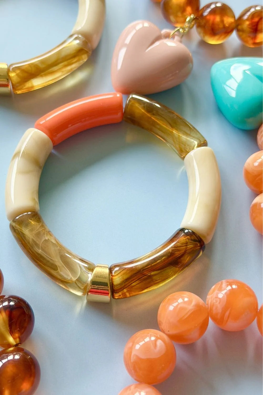 MOSK. MELBOURNE : Tube Orange Combo - Bracelet
