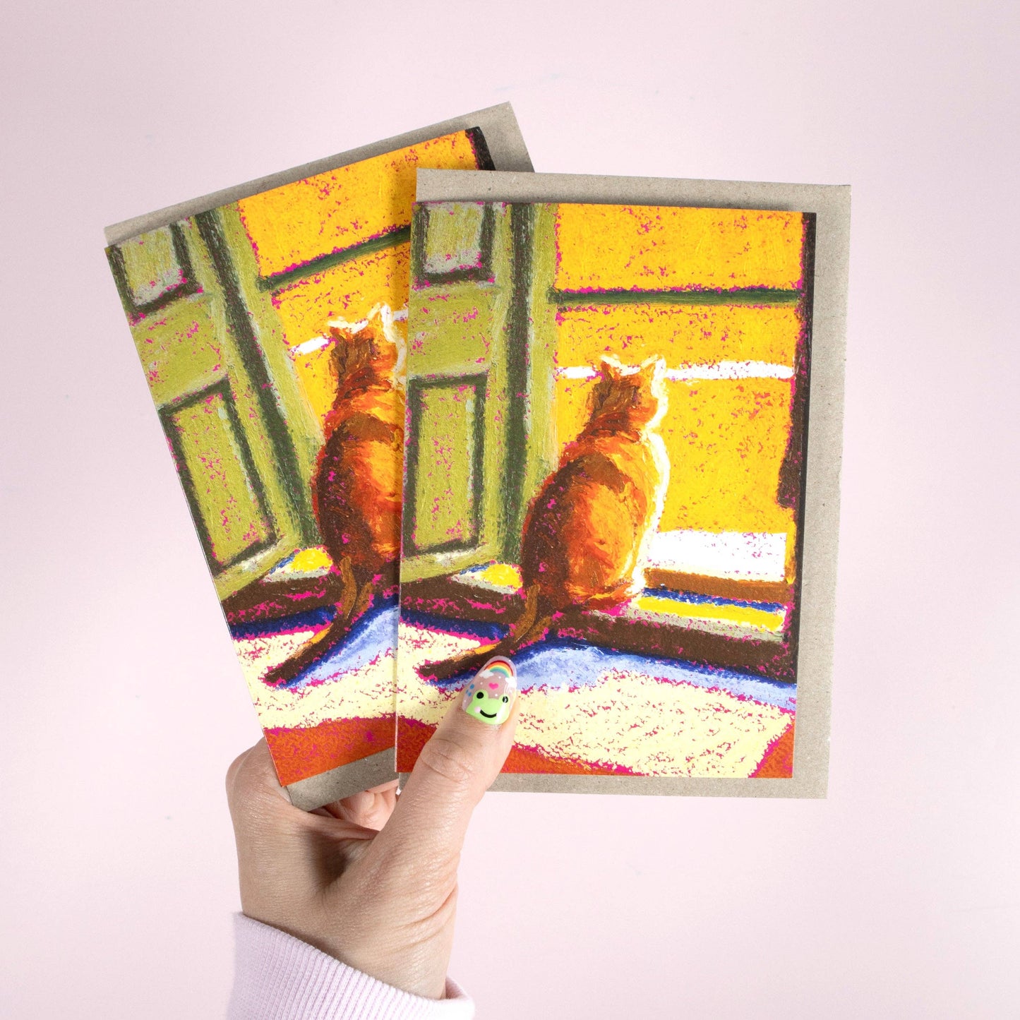 GREETING CARD : Julia Ockert - Sun Cat (Golden) Sympathy - Greeting Card