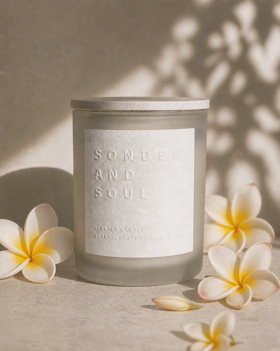 SONDER AND SOUL : Wild Frangipani  - Scented Soy Candle