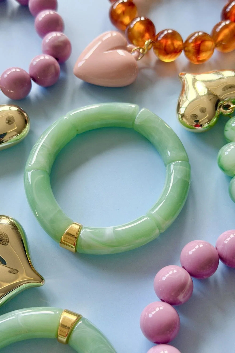 MOSK. MELBOURNE : Tube Pale Green - Bracelet