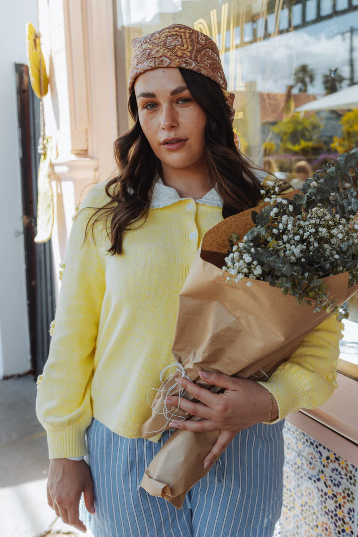 THRD LABEL: The Camellia Cardigan - Lemoncello