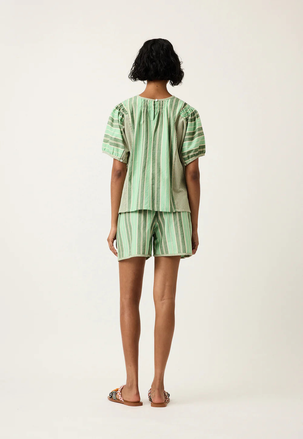 NANCYBIRD : Jolene Green Stripe - Top
