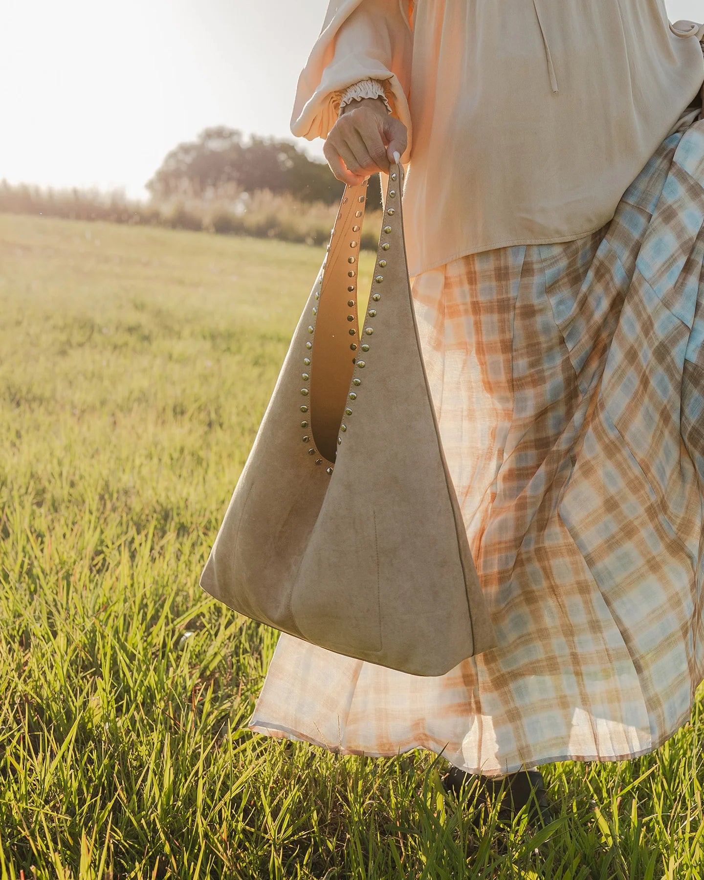 LOUENHIDE : Hailey Suedette Blonde - Shoulder Bag