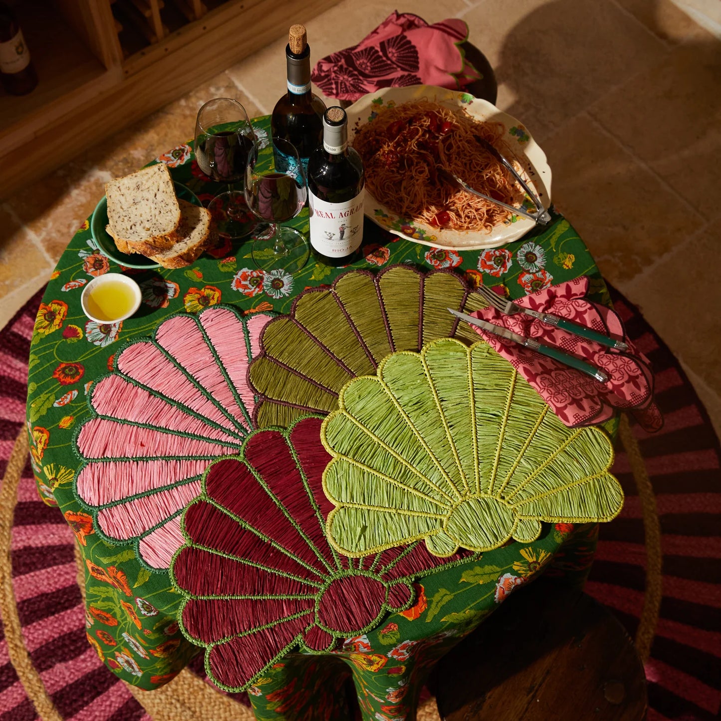 SAGE x CLARE : Mia Placement Set of 4- Key Lime