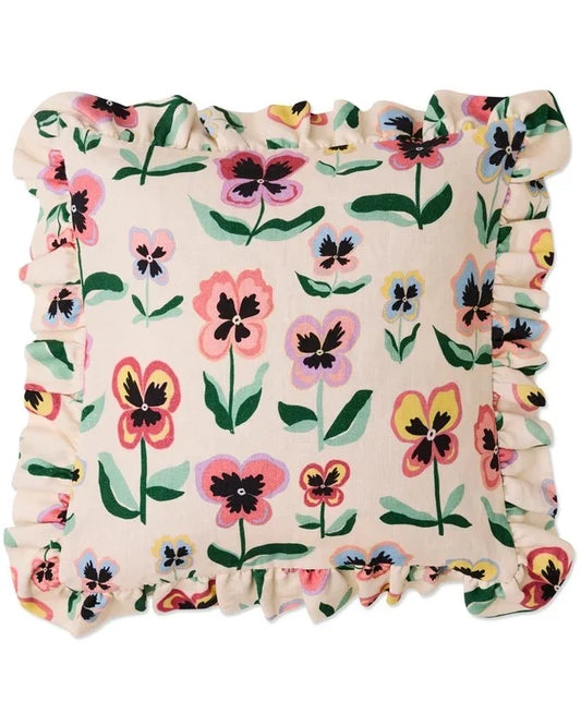 KIP & CO : Pretty Pansy Frill - Cushion
