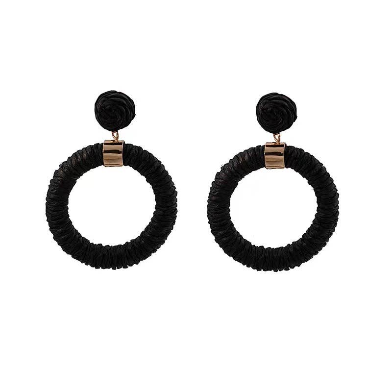 GREENWOOD DESIGNS : Medium Black Bling - Earring