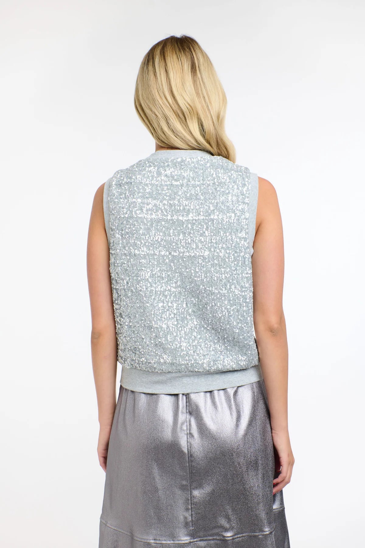 365 DAYS : Sequins Tank Silver - Vest