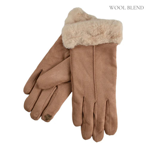 TAYLOR HILL : Faux Fur Double Layer  - Gloves