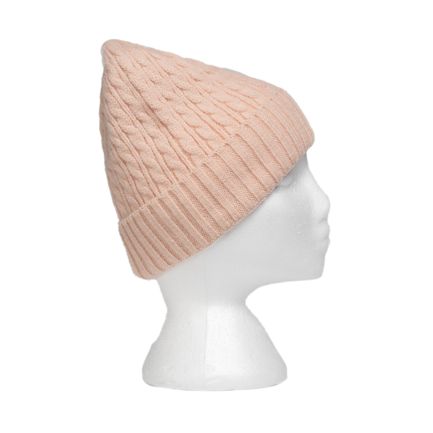 TAYLOR HILL : Cable Knit Peach - Beanie
