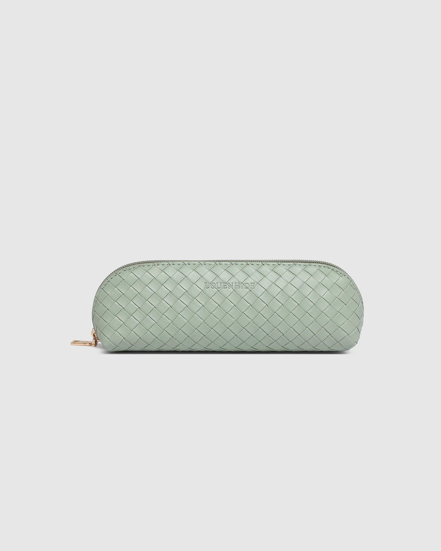 LOUENHIDE : Jayne Woven Makeup Bag - Sage Green