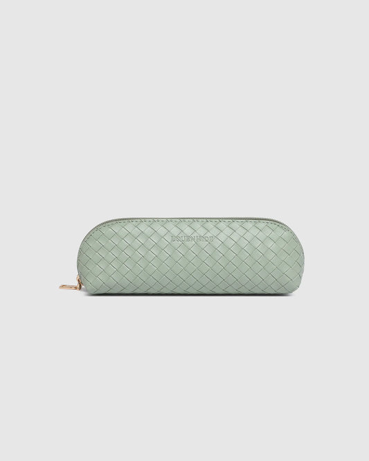 LOUENHIDE : Jayne Woven Makeup Bag - Sage Green