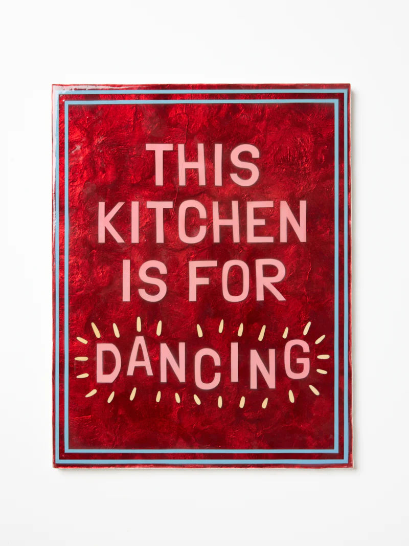 JONES & Co : Fun House Kitchen Dancing Red Large - Wall Art
