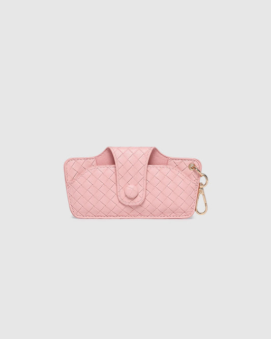 LOUENHIDE: Skittle Woven Pastel Pink - Sunglass Case