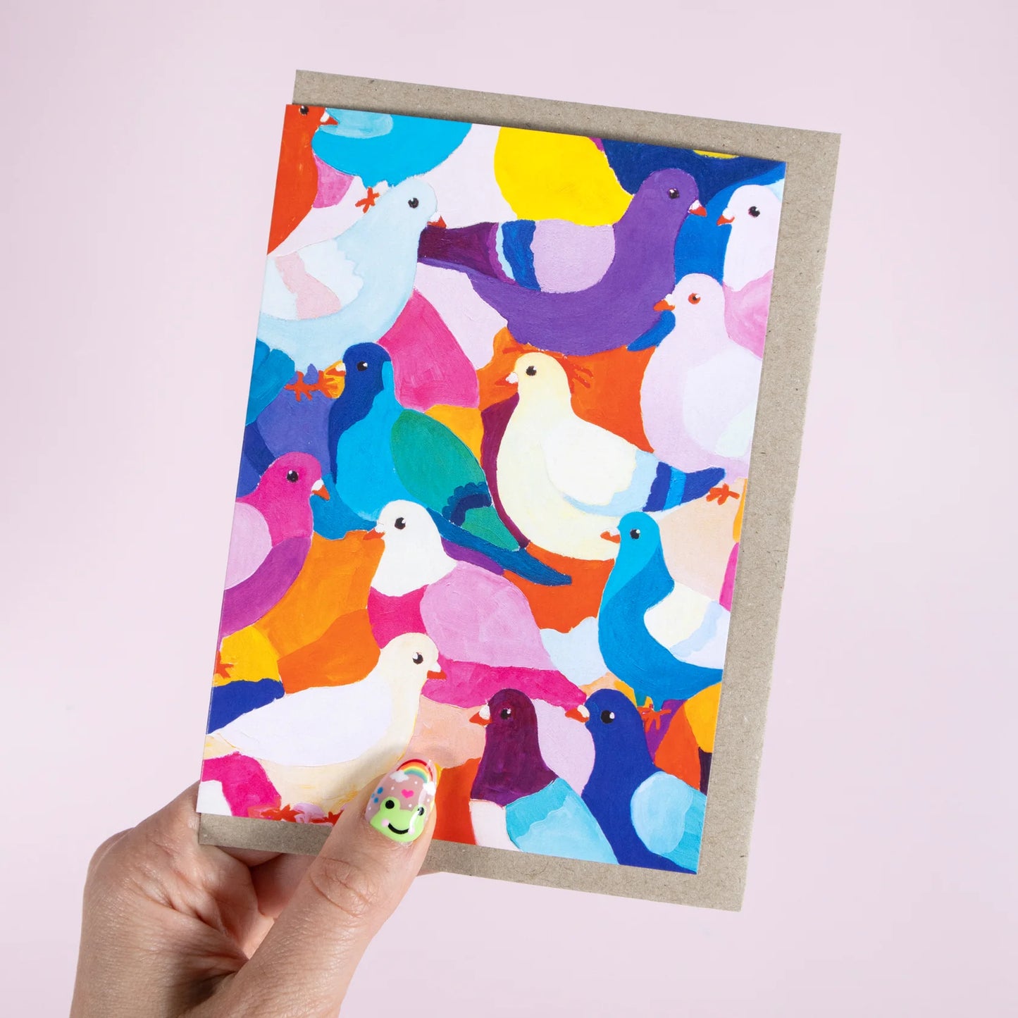GREETING CARD : Julia Ockert - Pigeony Pigeons - Greeting Card