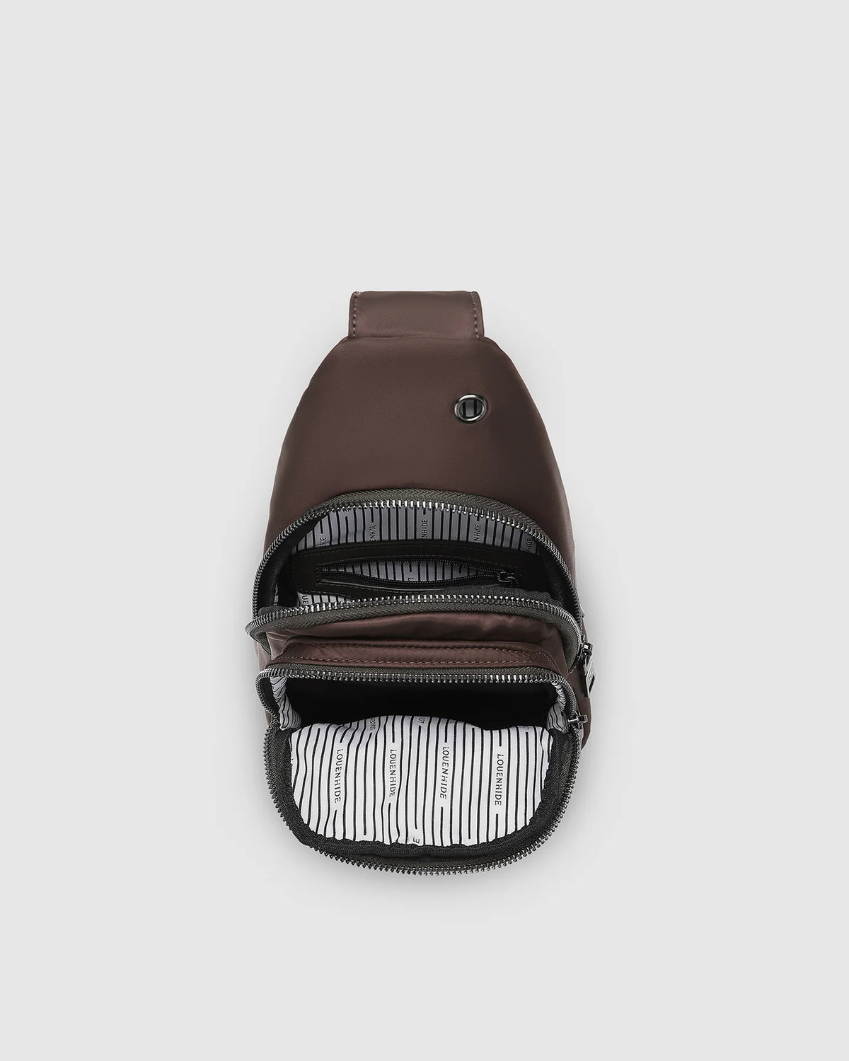 LOUENHIDE : Boyd Nylon Chocolate - Sling Bag