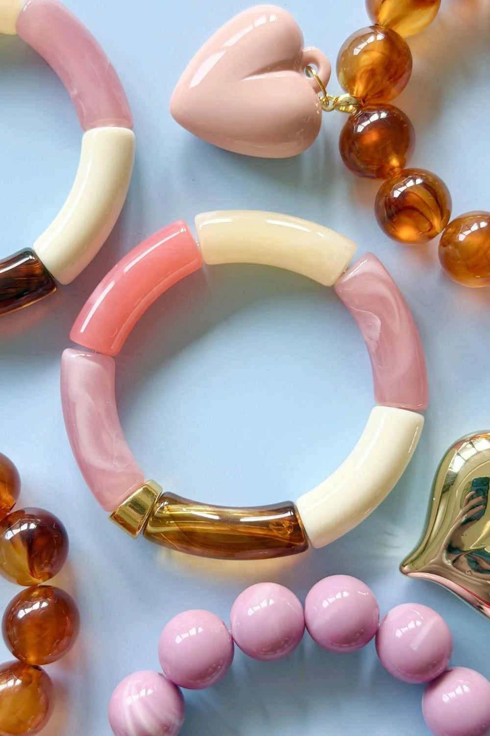 MOSK. MELBOURNE : Tube Rose Combo - Bracelet