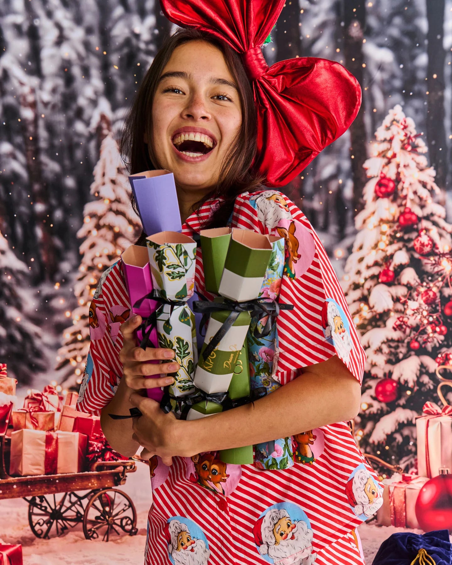 KIP & CO :  Eye Masks 4P Pack - Christmas Bon Bon