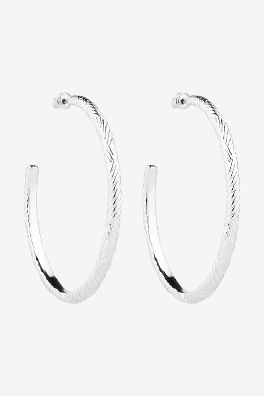 LIBERTE: Indira Silver Hoop - Earring