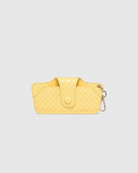 LOUENHIDE: Skittle Woven Butter Yellow - Sunglass Case