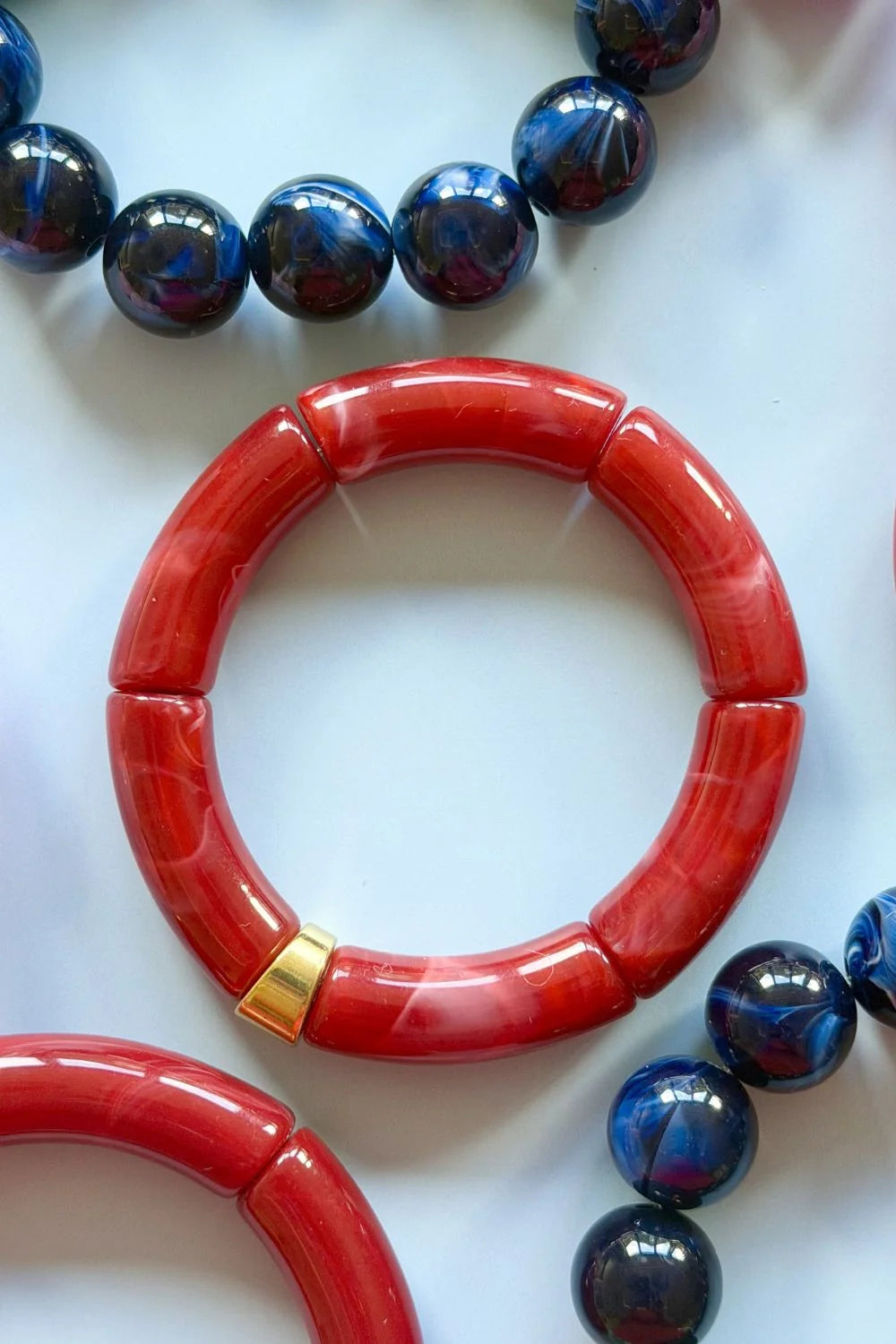 MOSK. MELBOURNE : Tube Ruby Red - Bracelet