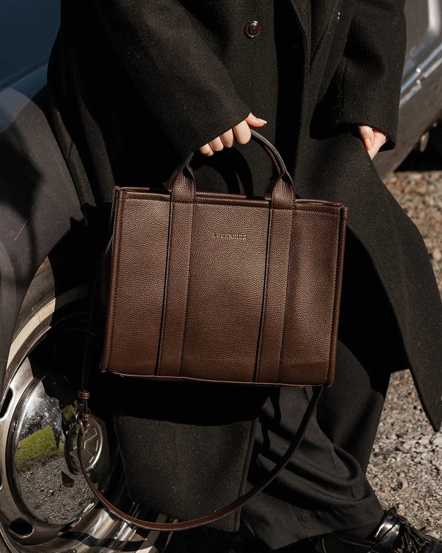 LOUENHIDE - Manhattan Tote Bag - Chocolate