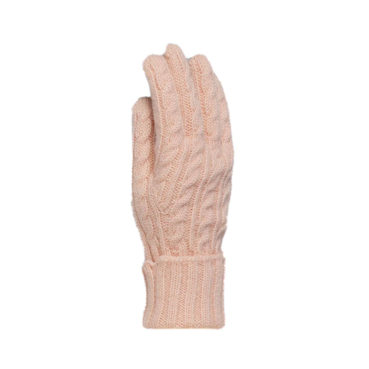 TAYLOR HILL : Cable Knit Peach- Gloves