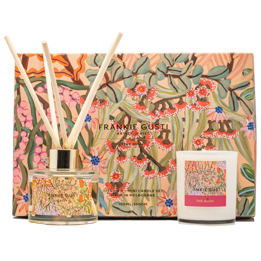 FRANKIE GUSTI : Artist Series Duo Diffuser & Candle - THE BUSH