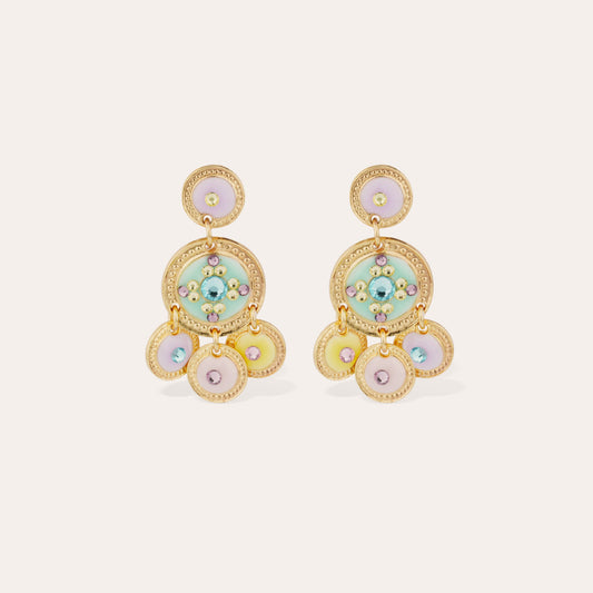 GAS BIJOUX : Sequin Two Rows - Earrings