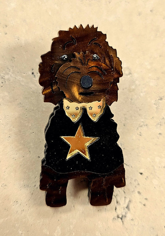 ANNA NOVA : Acrylic Dog Brooch