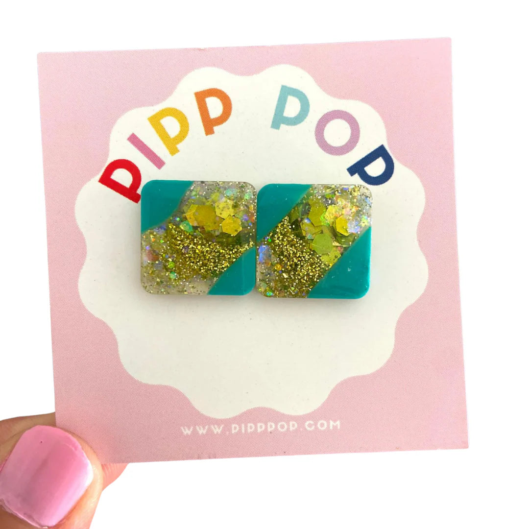 PIPP POP : Glitter Square - Studs