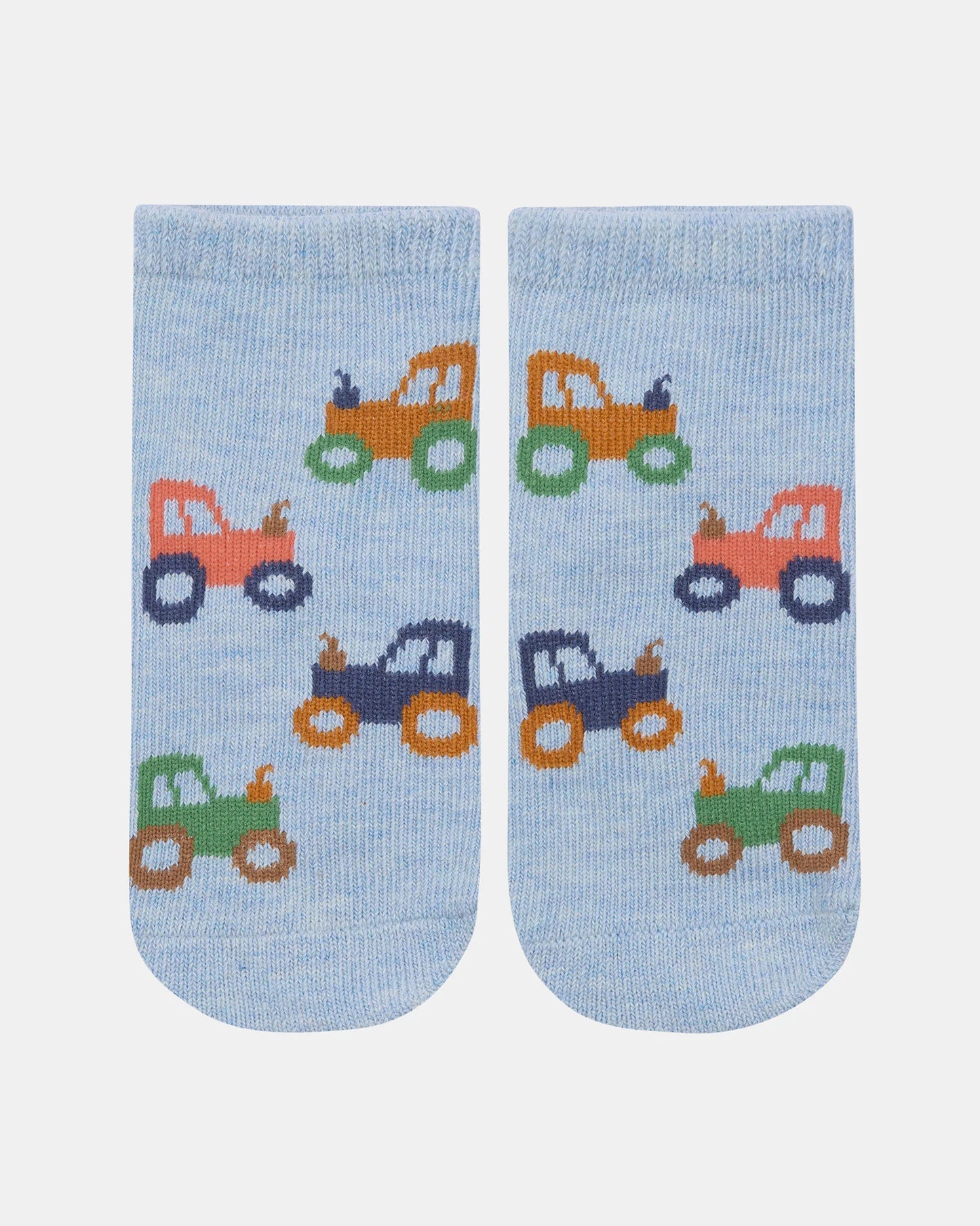 TOSHI : Organic Baby Ankle Socks - Tiny Tractors