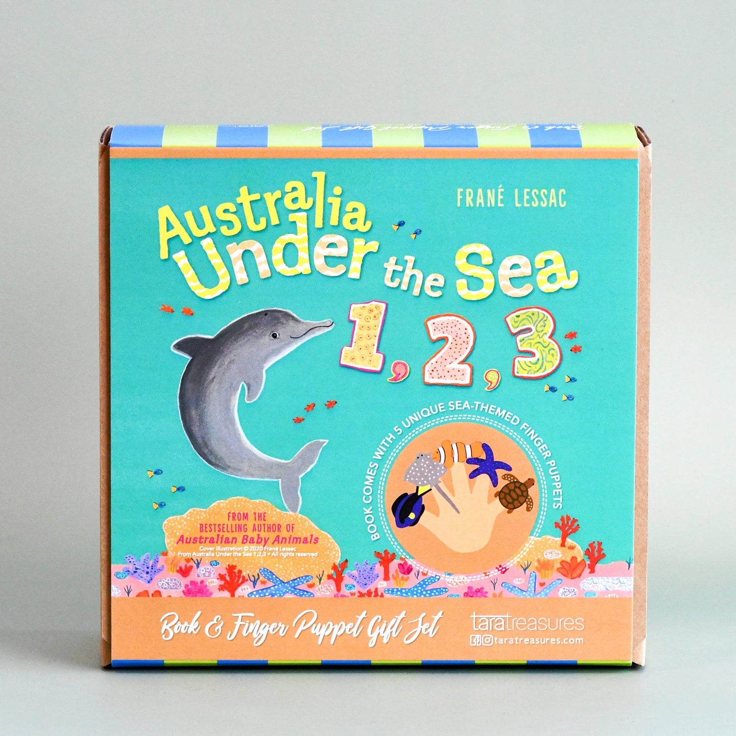 Tara Treasures : Australia Under The Sea by Fran Lessac - Book and Finger Puppet Set