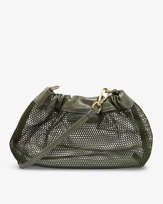 ELMS+KING : Monty Xbody Bag - Khaki Mesh