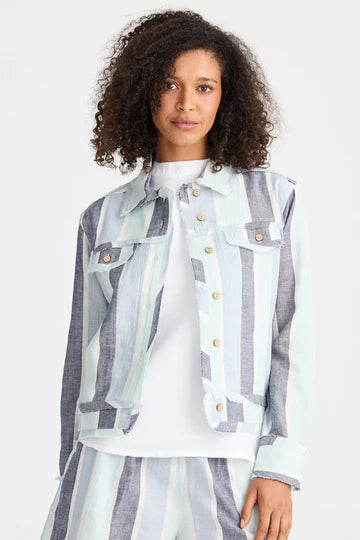 THE SHANTY CORPORATION :  Tulip Stripe Monza - Jacket