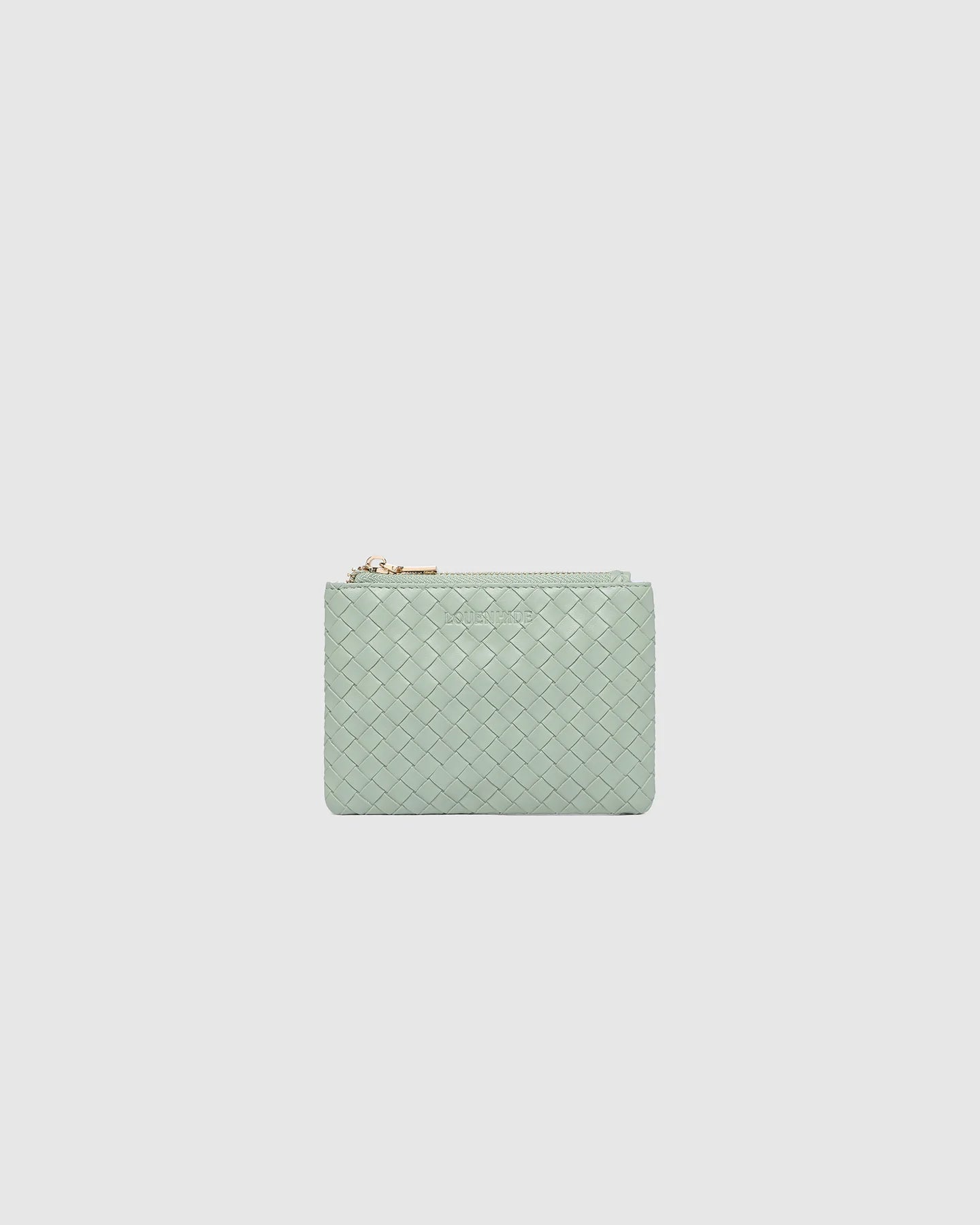 LOUENHIDE : Kuta Purse - Woven Sage Green