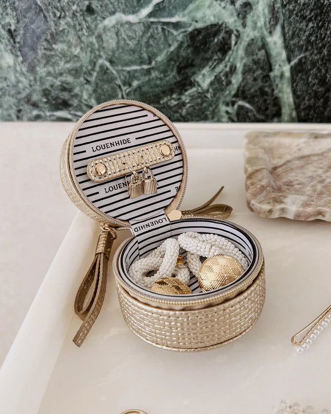 LOUENHIDE : Sofia Jewellery Box - Champagne