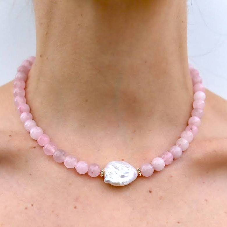 KINGSTON :  Quartz Freshwater - Necklace
