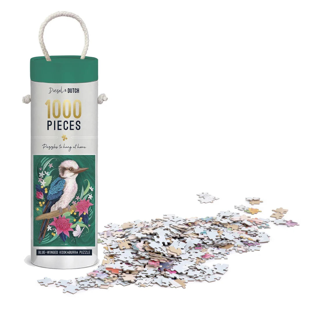 DIESEL & DUTCH : 1000 Pieces - Blue-winged Kookaburra Puzzle