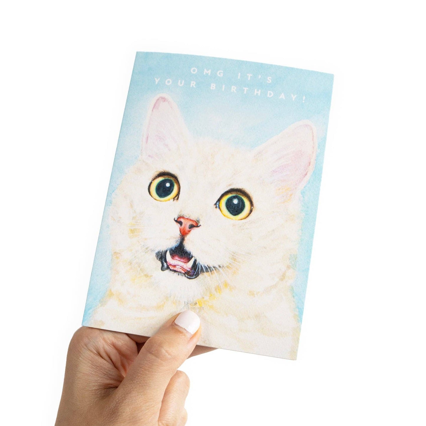 GREETING CARD : Julia Ockert - OMG It's Your Birthday! Cat-Lover - Greeting Card