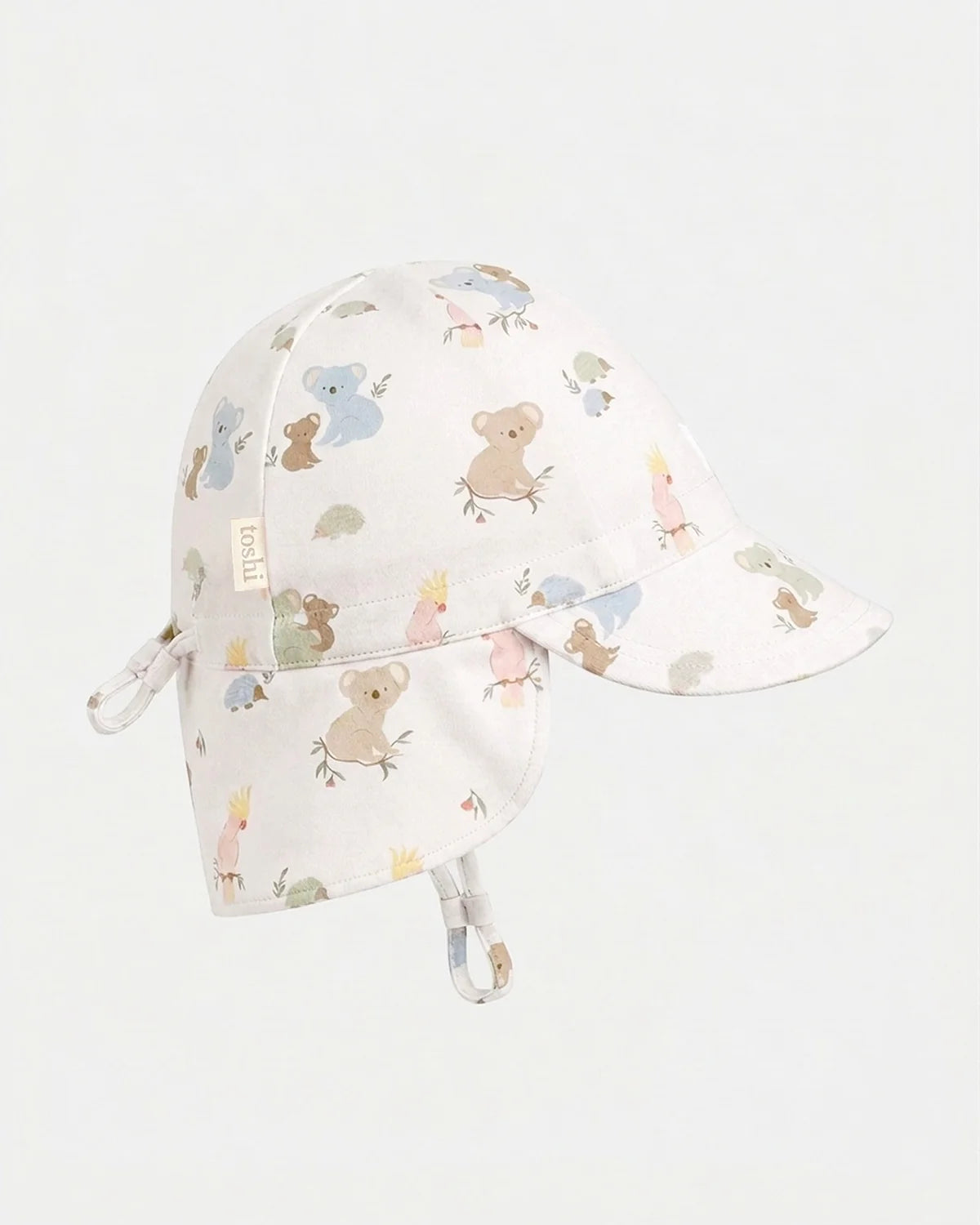 TOSHI : Cream Gumnut Babies Acadia - Flap Cap
