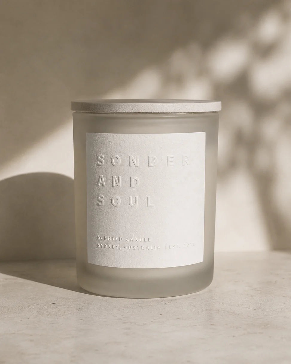 SONDER AND SOUL : Lychee & Peony - Scented Soy Candle